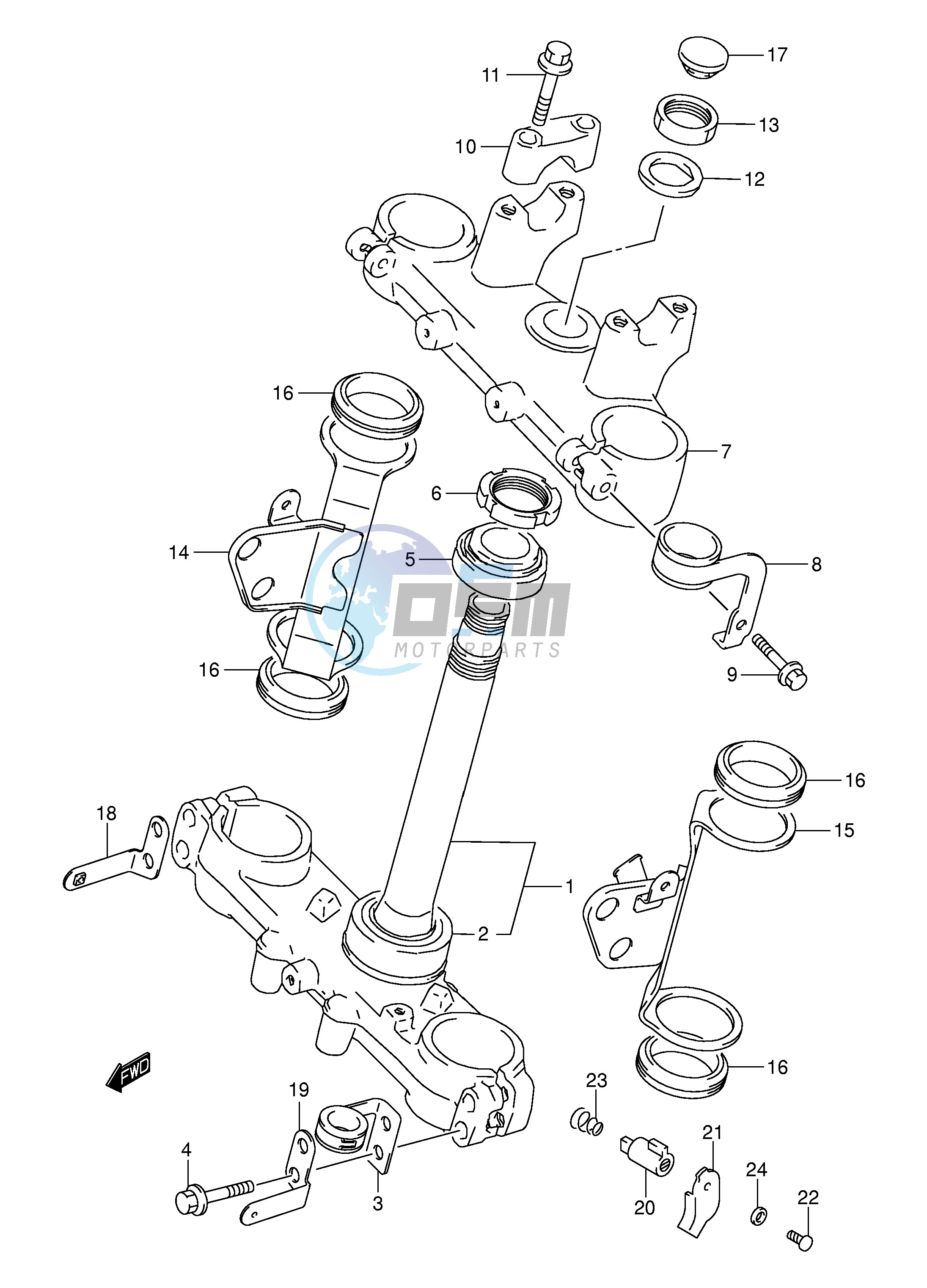 STEERING STEM (MODEL K3 K4 K5)