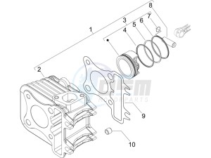 Fly 50 4t (USA) drawing Cylinder-piston-wrist pin unit