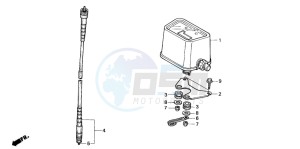 XR650R drawing METER (CM)