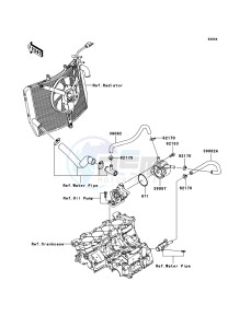 NINJA_ZX-6R ZX600P7F FR GB XX (EU ME A(FRICA) drawing Oil Cooler