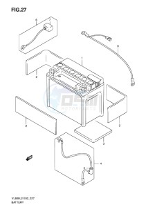 VL800 INTRUDER EU drawing BATTERY