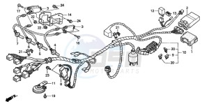 CB600F2 HORNET drawing WIRE HARNESS (1)