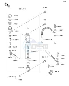 KX 65 A [KX65] (A1-A5) [KX65] drawing REAR MASTER CYLINDER