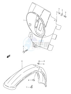 TS185ER (E1) drawing HEADLAMP HOUSING (TS185ERY ERK1)