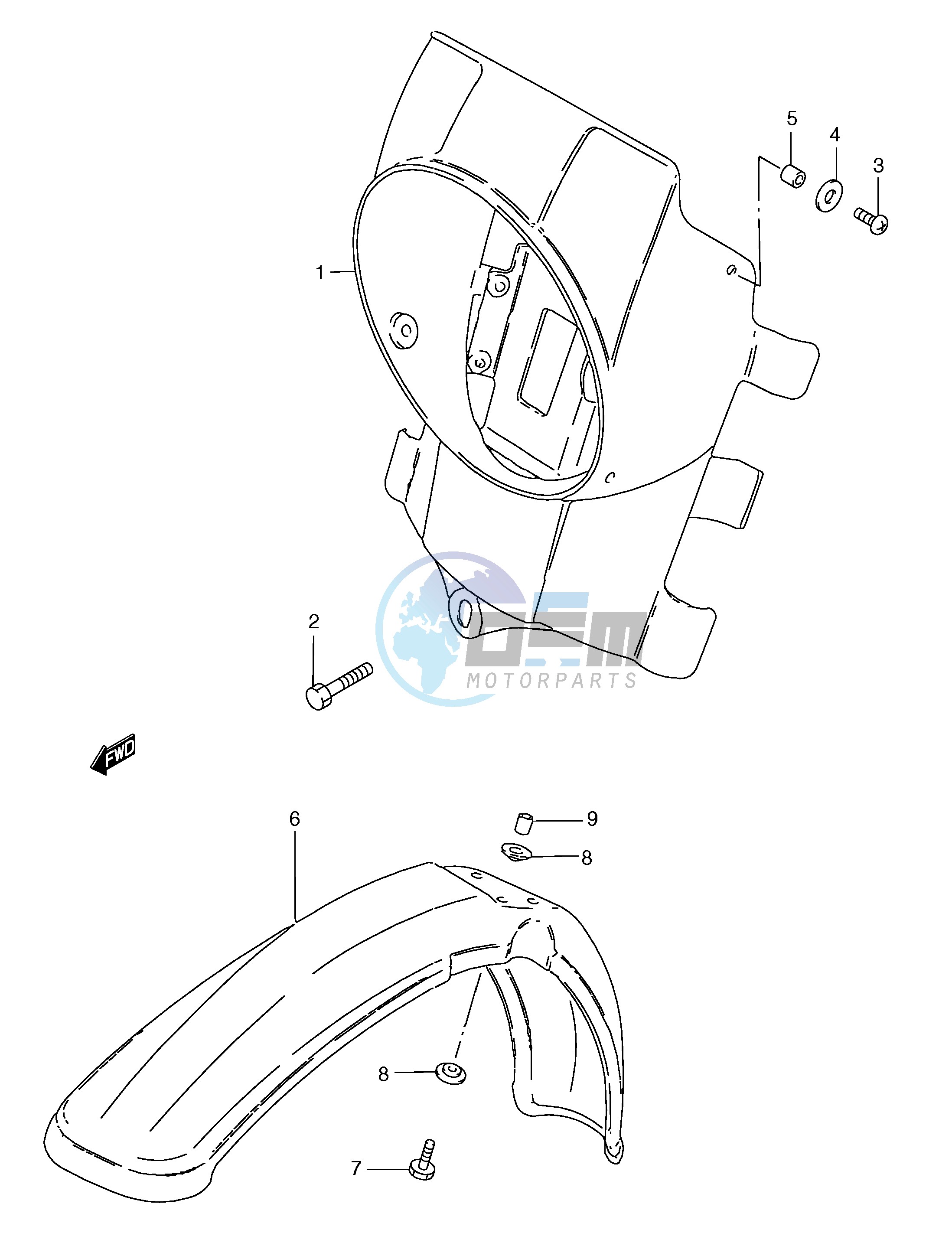 HEADLAMP HOUSING (TS185ERY ERK1)