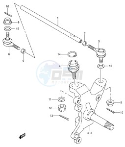 LT-F250 (E3-E28) drawing STEERING KNUCKLE (MODEL K2 K3)