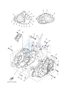 YFM700R YFM70RSSG RAPTOR 700 SPECIAL EDITION (B467) drawing CRANKCASE