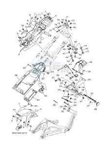 MTN850 MTN-850D MT-09 SP (B6C1) drawing FENDER