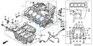 CB600F9 UK - (E / MKH) drawing CRANKCASE