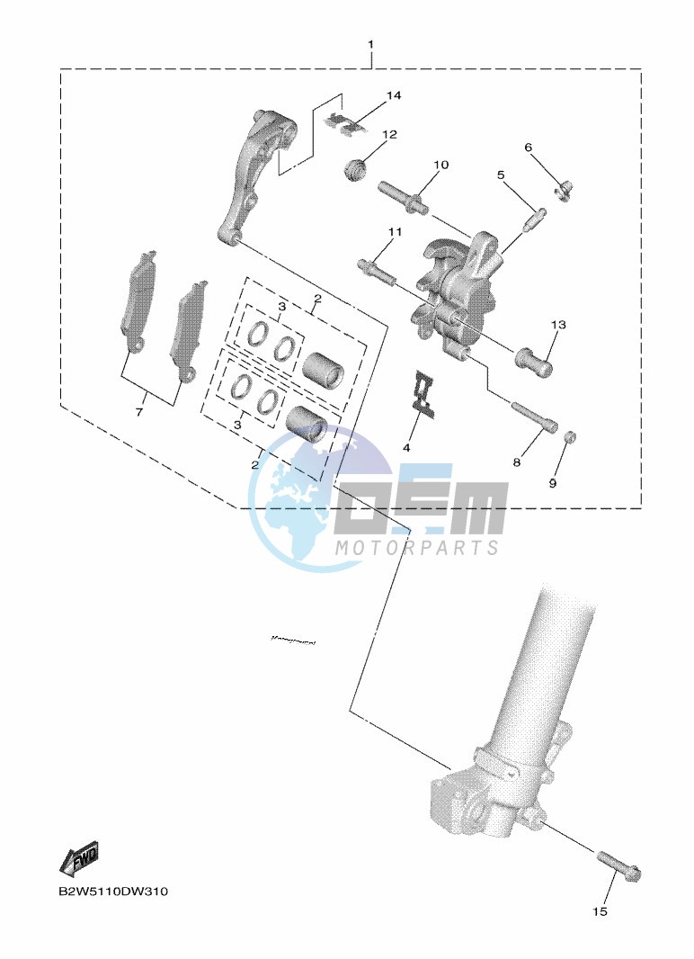 FRONT BRAKE CALIPER