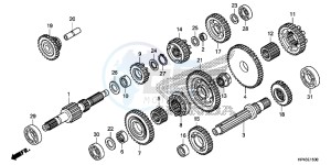 TRX420FMD TRX420 Europe Direct - (ED) drawing TRANSMISSION