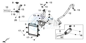 GTS 125I ABS-SNS EURO4 L7 drawing RADIATEUR / SLANGEN