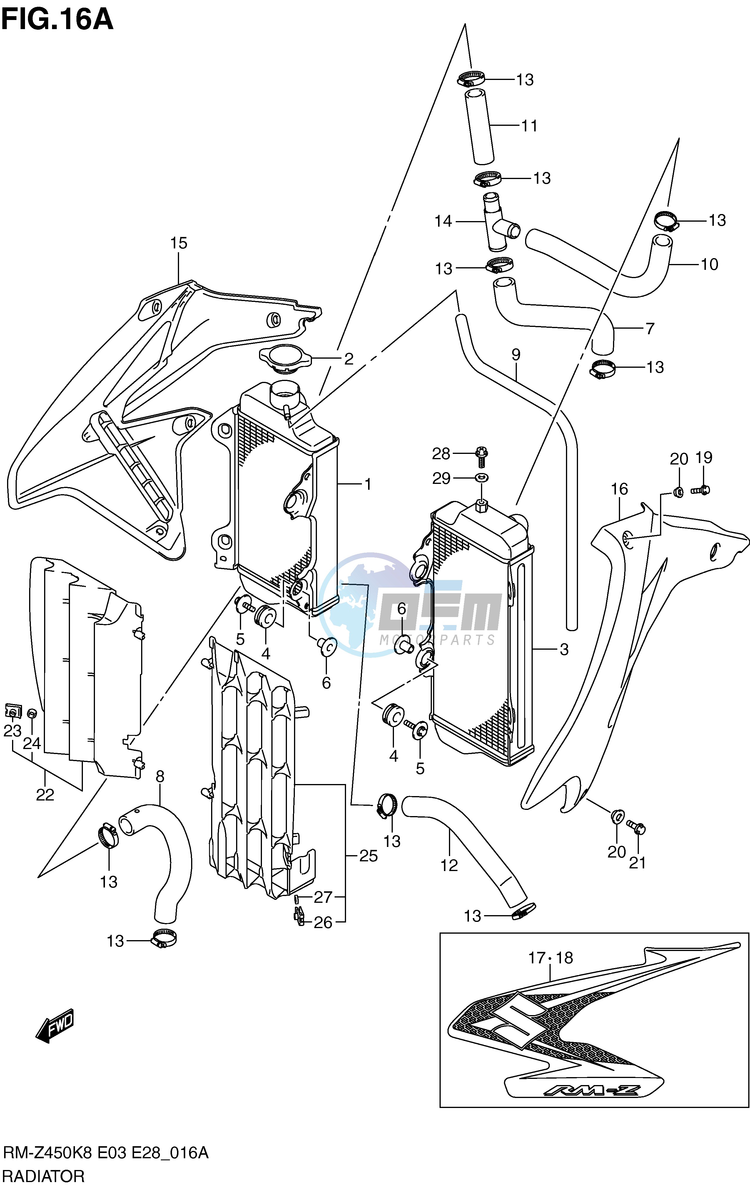 RADIATOR (RM-Z450L0)