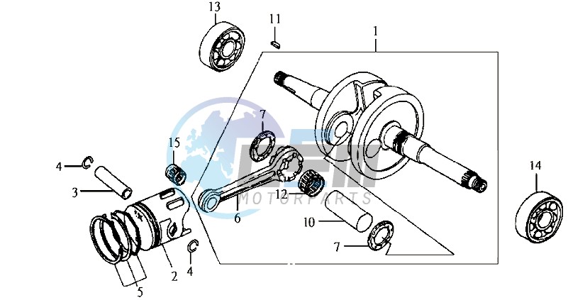 CRANKSHAFT / PISTON / PISTON RING