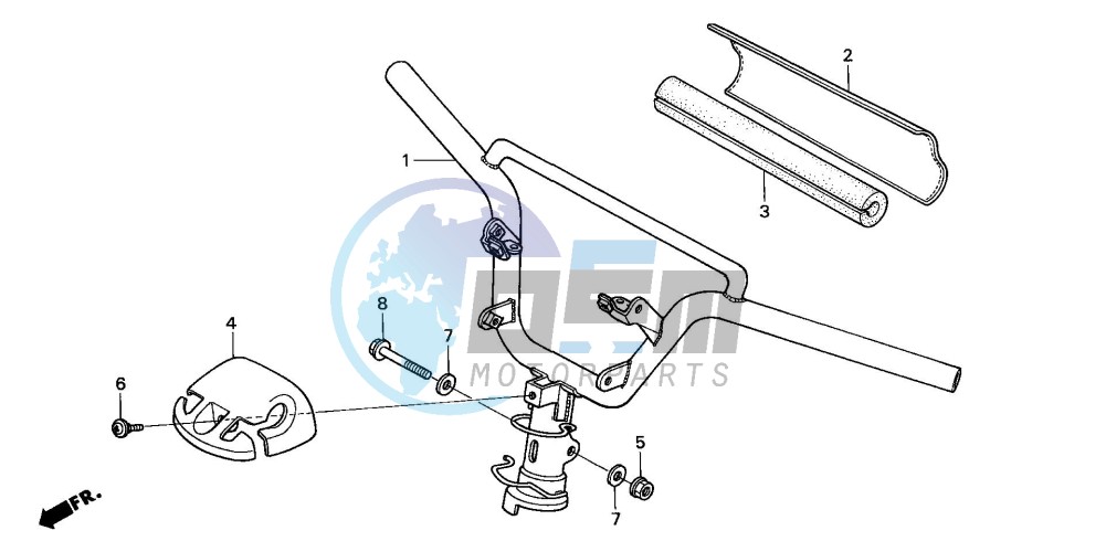 STEERING HANDLE/ HANDLE COVER (2)