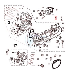 LUDIX 10 RLA drawing CRANKCASE