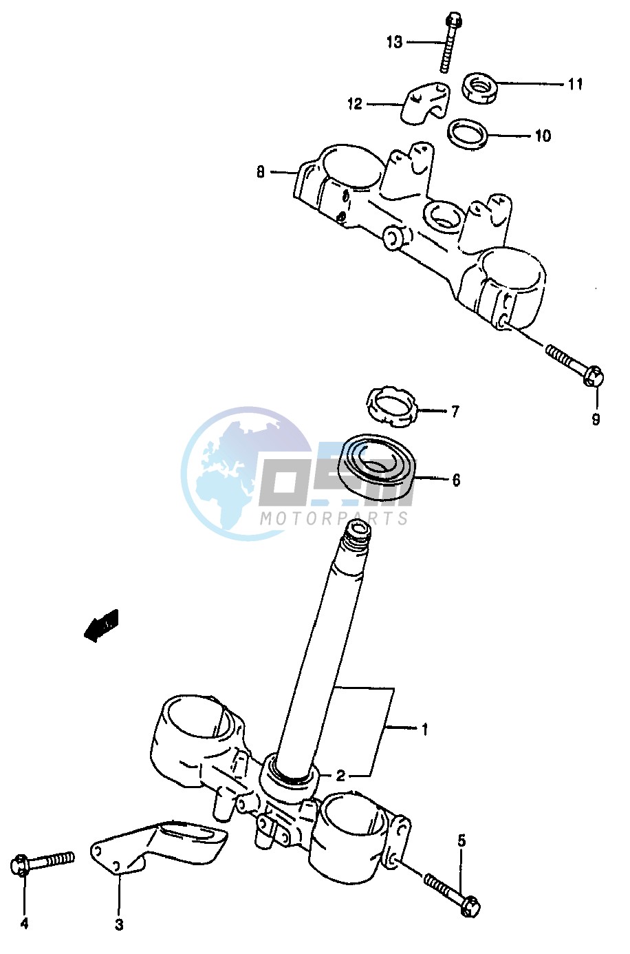 STEERING STEM (MODEL X Y)