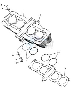 XJ S DIVERSION 600 drawing CYLINDER