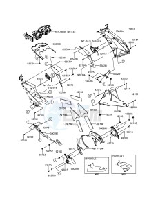 NINJA ZX-6R ZX600RGF FR GB XX (EU ME A(FRICA) drawing Cowling Lowers