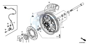 NSS300D Forza - NSS300D UK - (E) drawing FRONT WHEEL