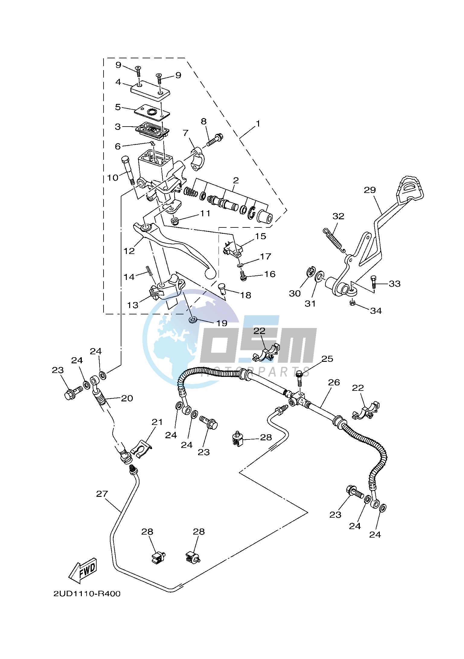 REAR MASTER CYLINDER