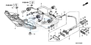 VFR1200FDB drawing TAILLIGHT (VFR1200FA/FB/FDA/FDB)