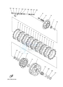 MT09 900 BELGIUM drawing CLUTCH