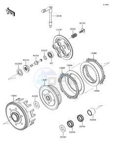 KX85-II KX85DGF EU drawing Clutch