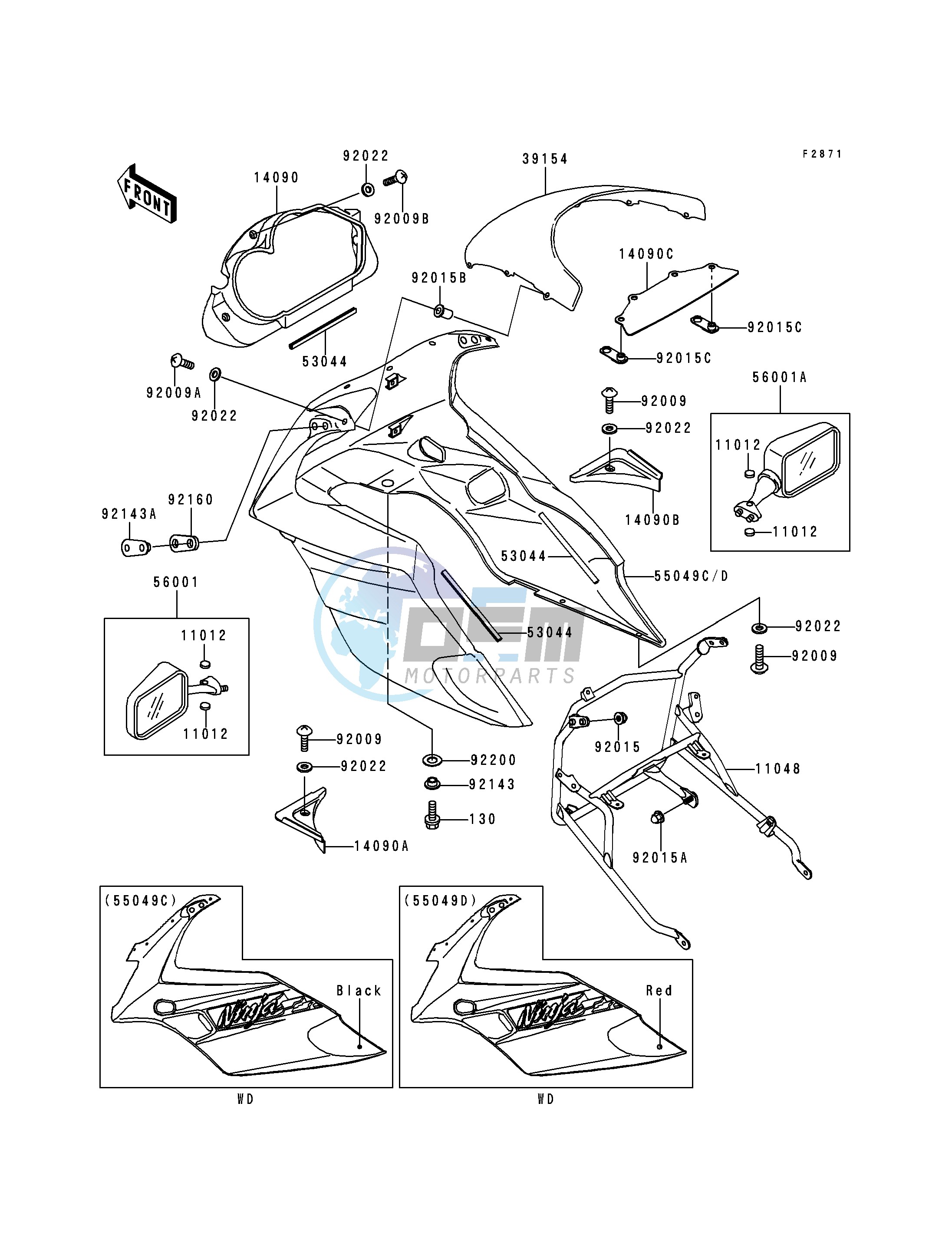 COWLING-- EX500-D1- -