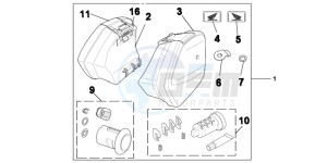 NC700SAD NC700S ABS 2ED - (2ED) drawing KIT, PANNIER 29L ONE KEY