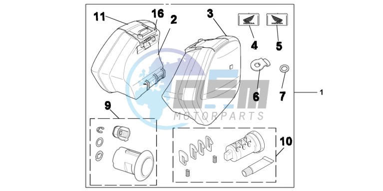 KIT, PANNIER 29L ONE KEY