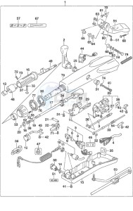 DF 50A drawing Tiller Handle High Thrust