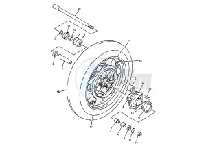 XVZ ROYAL STAR 1300 drawing REAR WHEEL