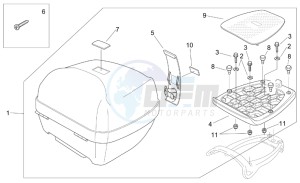 Scarabeo 100 (eng. Minarelli) drawing Top box