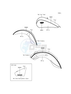 VULCAN 900 CLASSIC VN900BFFA GB XX (EU ME A(FRICA) drawing Decals(White/Gray)