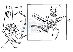 ATTILA - 125 cc drawing FRONT BRAKE SYSTEM