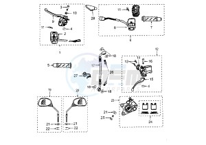 VIVACITY SERIE SPECIAL - 50 cc drawing FRONT BRAKE SYSTEM X-RACE