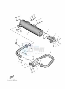 YXE850EBN YXE85WPBK (B0D1) drawing EXHAUST