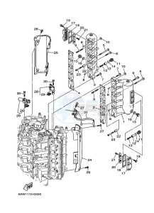 F350AETX drawing CYLINDER-AND-CRANKCASE-3