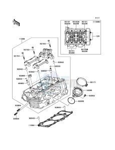 VERSYS KLE650B9F GB XX (EU ME A(FRICA) drawing Cylinder Head