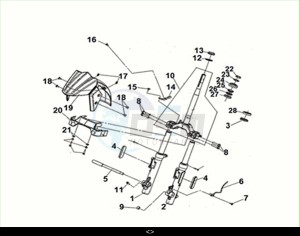 JOYRIDE 300 (LJ30W1-EU) (M2) drawing STRG. STEM