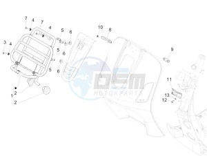 SUPER GTS 300 4T 4V IE ABS E3 (APAC) drawing Front luggage rack