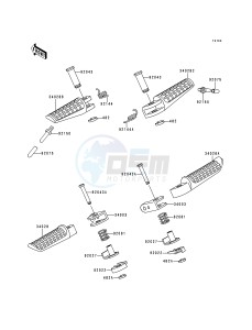 EX 250 F [NINJA 250R] (F6-F9) [NINJA 250R] drawing FOOTRESTS