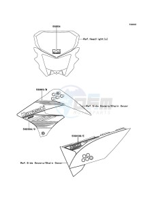 D-TRACKER 125 KLX125DEF XX (EU ME A(FRICA) drawing Decals(Orange)