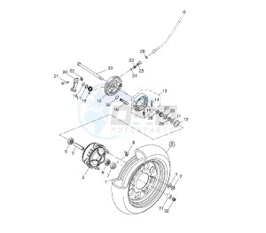 BW'S EASY 50 drawing FRONT WHEEL