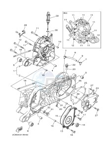 MW125A TRICITY 125 ABS (2CM2 2CMC) drawing CRANKCASE