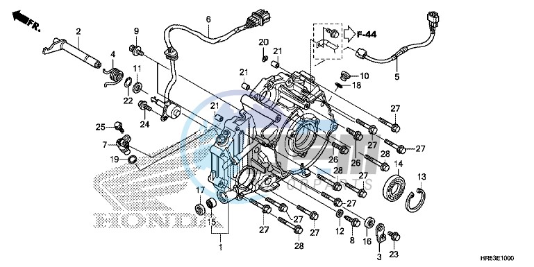 REAR CRANKCASE COVER