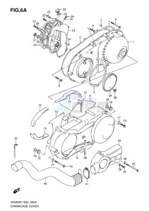 AN400 BURGMAN EU-UK drawing CRANKCASE COVER