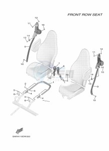 YXF850E YX85FPAN (BARK) drawing SEAT 2