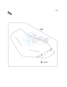 KVF750_4X4 KVF750D9F EU GB drawing Seat